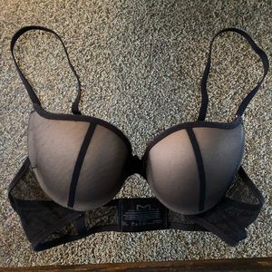 MAIDENFORM  sexy Push up Black Net  Bra 34A